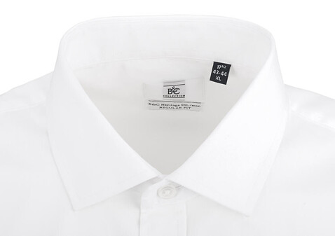 B & C Heritage LSL/men Poplin Shirt, White, S bedrucken, Art.-Nr. 724420003 B & C Heritage LSL/men Poplin Shirt, White, S bedrucken, Art.-Nr. 724420003