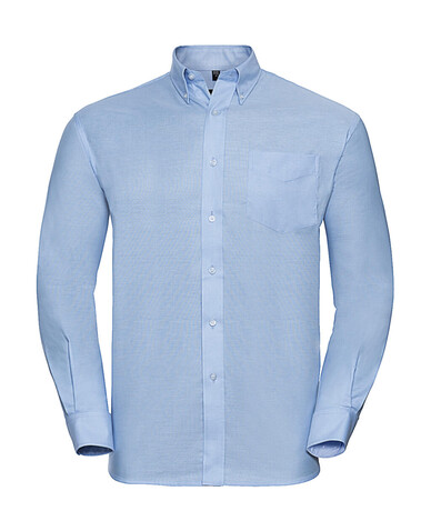 Russell Europe Oxford Shirt LS, White, S bedrucken, Art.-Nr. 732000001 Russell Europe Oxford Shirt LS, White, S bedrucken, Art.-Nr. 732000001