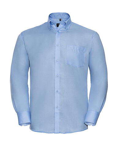 Russell Europe Men`s LS Ultimate Non-iron Shirt, White, S/15" bedrucken, Art.-Nr. 756000001
