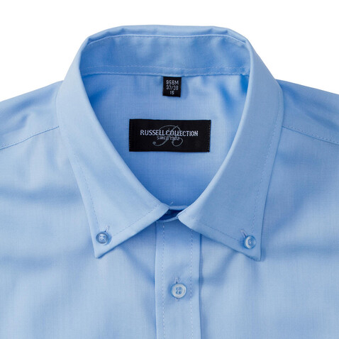 Russell Europe Men`s LS Ultimate Non-iron Shirt, White, S/15" bedrucken, Art.-Nr. 756000001