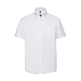 Russell Europe Men`s Ultimate Non-iron Shirt, White, S/15&amp;quot; bedrucken, Art.-Nr. 757000001