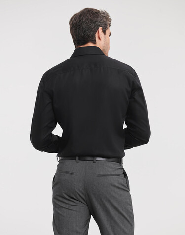 Russell Europe Tailored Ultimate Non-iron Shirt LS, White, S/15" bedrucken, Art.-Nr. 758000001