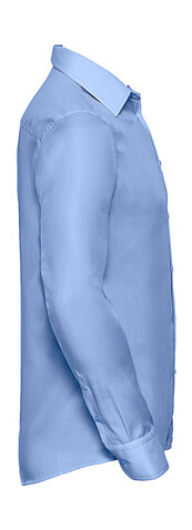Russell Europe Tailored Ultimate Non-iron Shirt LS, White, S/15" bedrucken, Art.-Nr. 758000001