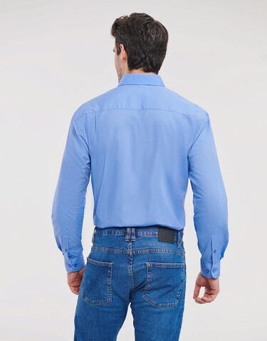 Russell Europe Poplin Shirt LS, White, S bedrucken, Art.-Nr. 794000003 Russell Europe Poplin Shirt LS, White, S bedrucken, Art.-Nr. 794000003