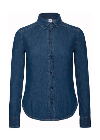 B & C DNM Vision/women Denim Shirt LS, Deep Blue Denim, XS bedrucken, Art.-Nr. 797422292 B & C DNM Vision/women Denim Shirt LS, Deep Blue Denim, XS bedrucken, Art.-Nr. 797422292