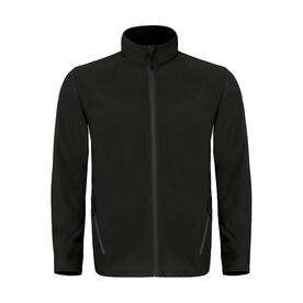 B &amp;amp; C Coolstar/men Fleece Full Zip, Black, S bedrucken, Art.-Nr. 801421013