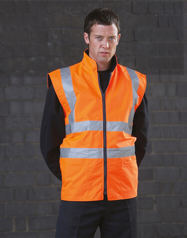 Yoko Fluo Fleece Reversible Bodywarmer, Fluo Orange, S bedrucken, Art.-Nr. 808774053 Yoko Fluo Fleece Reversible Bodywarmer, Fluo Orange, S bedrucken, Art.-Nr. 808774053