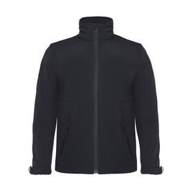 B &amp;amp; C Hooded Softshell/kids, Black, 5/6 (110/116) bedrucken, Art.-Nr. 810421010