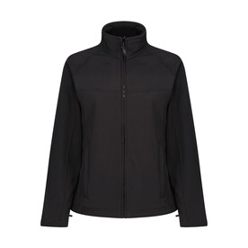 Regatta Ladies Uproar Softshell, Black/Black, 10 (36) bedrucken, Art.-Nr. 813171520