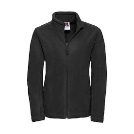 Russell Europe Ladies` Full Zip Outdoor Fleece, Black, XS bedrucken, Art.-Nr. 819001012