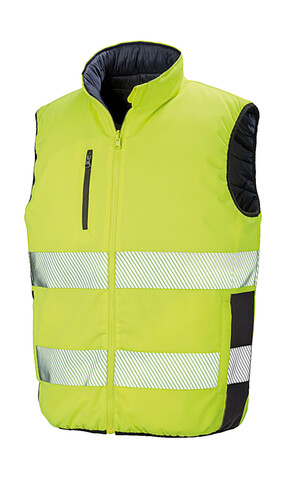 Result Reversible Soft Padded Safety Gilet, Fluo Orange/Navy, S bedrucken, Art.-Nr. 877334763 Result Reversible Soft Padded Safety Gilet, Fluo Orange/Navy, S bedrucken, Art.-Nr. 877334763