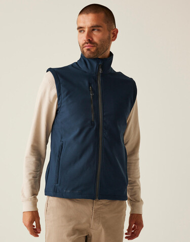 Regatta Honestly Made Recycled Softshell Bodywarmer, Black, S bedrucken, Art.-Nr. 894171013