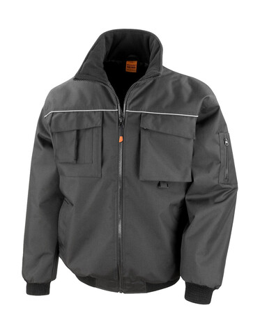 Result Work-Guard Sabre Pilot Jacket, Black, XS bedrucken, Art.-Nr. 900331012