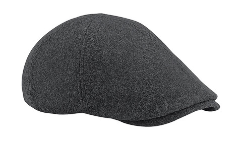 Beechfield Melton Wool Ivy Cap, Charcoal Marl, One Size bedrucken, Art.-Nr. 901691340 Beechfield Melton Wool Ivy Cap, Charcoal Marl, One Size bedrucken, Art.-Nr. 901691340