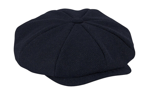 Beechfield Heritage Bakerboy Cap, Charcoal Herringbone, S/M bedrucken, Art.-Nr. 902691251 Beechfield Heritage Bakerboy Cap, Charcoal Herringbone, S/M bedrucken, Art.-Nr. 902691251