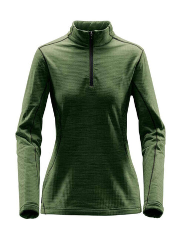 StormTech Women`s Base Thermal 1/4 Zip, Earth Green, M bedrucken, Art.-Nr. 904185064