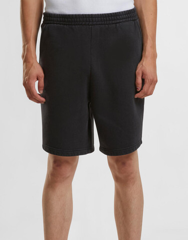 Build Your Brand Vintage Heavy Sweatshorts, Black, S bedrucken, Art.-Nr. 904391011