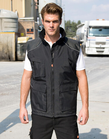Result Work-Guard Vostex Bodywarmer, Black, S bedrucken, Art.-Nr. 906331013