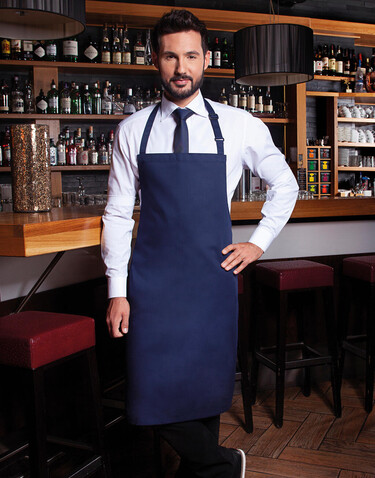 Karlowsky Bib Apron Basic, White, One Size bedrucken, Art.-Nr. 912670000