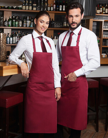 Karlowsky Bib Apron Basic with Pocket, Black, One Size bedrucken, Art.-Nr. 913671010 Karlowsky Bib Apron Basic with Pocket, Black, One Size bedrucken, Art.-Nr. 913671010