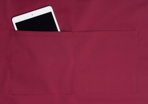 Karlowsky Bib Apron Basic with Pocket, Pine Green, One Size bedrucken, Art.-Nr. 913675290