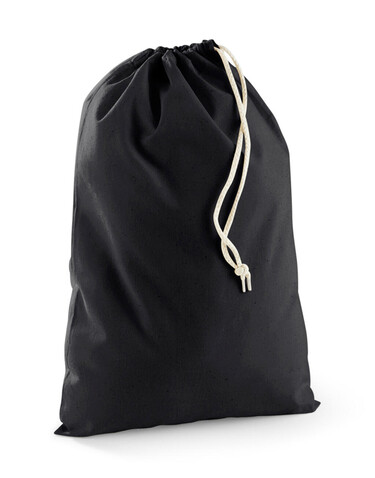 Westford Mill Recycled Cotton Stuff Bag, Black, XS bedrucken, Art.-Nr. 915281012