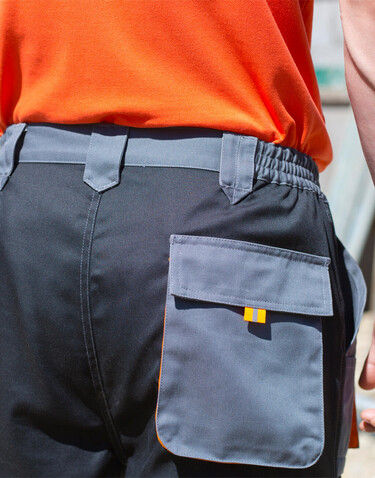 Result LITE Trouser, Black/Grey/Orange, XL bedrucken, Art.-Nr. 918331975