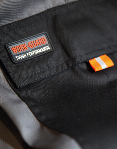 Result LITE Trouser, Black/Grey/Orange, XL bedrucken, Art.-Nr. 918331975