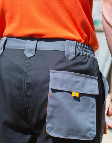 Result LITE Short, Grey/Black/Orange, XS bedrucken, Art.-Nr. 919331821