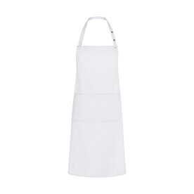 Karlowsky Bib Apron Teneriffa, White, One Size bedrucken, Art.-Nr. 922670000