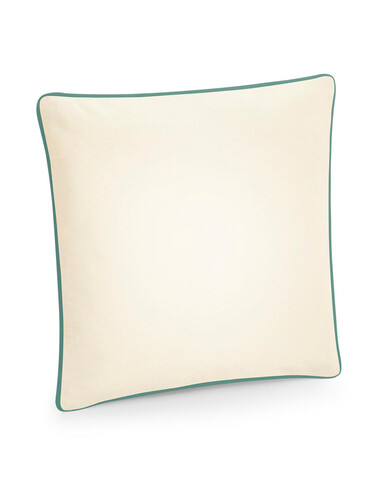 Westford Mill Fairtrade Cotton Piped Cushion Cover, Natural/French Navy, One Size bedrucken, Art.-Nr. 924280550 Westford Mill Fairtrade Cotton Piped Cushion Cover, Natural/French Navy, One Size bedrucken, Art.-Nr. 924280550