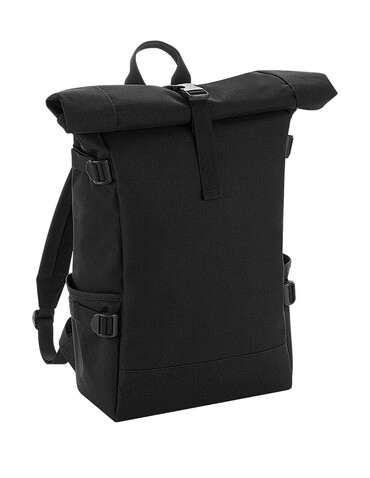 Bag Base Block Roll-Top Backpack, Black/Black, One Size bedrucken, Art.-Nr. 926291520 Bag Base Block Roll-Top Backpack, Black/Black, One Size bedrucken, Art.-Nr. 926291520