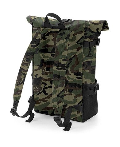 Bag Base Block Roll-Top Backpack, Black/Black, One Size bedrucken, Art.-Nr. 926291520 Bag Base Block Roll-Top Backpack, Black/Black, One Size bedrucken, Art.-Nr. 926291520
