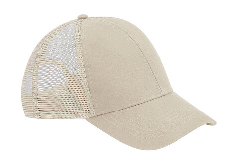 Beechfield Organic Cotton Trucker, Sand, One Size bedrucken, Art.-Nr. 929697410 Beechfield Organic Cotton Trucker, Sand, One Size bedrucken, Art.-Nr. 929697410