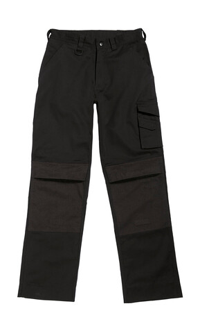 B &amp; C Basic Workwear Trousers - BUC50, Black, 44" bedrucken, Art.-Nr. 932421018