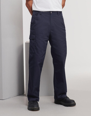 Russell Europe Twill Workwear Trousers length 34, Black, 46" (117cm) bedrucken, Art.-Nr. 934001010