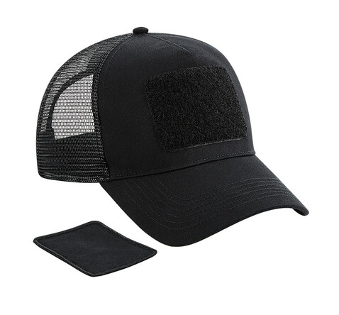 Beechfield Patch Snapback Trucker, Black, One Size bedrucken, Art.-Nr. 934691010