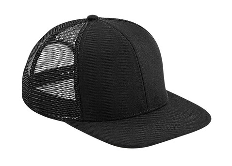 Beechfield Original Flat Peak 6 Panel Trucker, Black/Black, One Size bedrucken, Art.-Nr. 936691520 Beechfield Original Flat Peak 6 Panel Trucker, Black/Black, One Size bedrucken, Art.-Nr. 936691520