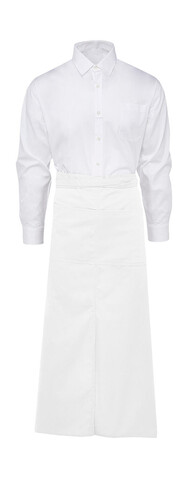 SG ACCESSORIES - BISTRO BERLIN Long Bistro Apron with Vent and Pocket, White, One Size bedrucken, Art.-Nr. 941590000 SG ACCESSORIES - BISTRO BERLIN Long Bistro Apron with Vent and Pocket, White, One Size bedrucken, Art.-Nr. 941590000