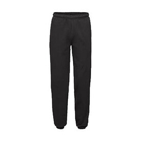 Fruit of the Loom Elasticated Cuff Jog Pants, Black, S bedrucken, Art.-Nr. 947011013