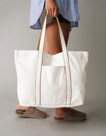 Westford Mill Courtside Large Tote, Soft White/Bottle Green, One Size bedrucken, Art.-Nr. 954280830 Westford Mill Courtside Large Tote, Soft White/Bottle Green, One Size bedrucken, Art.-Nr. 954280830