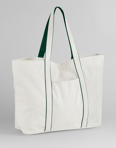 Westford Mill Courtside Large Tote, Soft White/Bottle Green, One Size bedrucken, Art.-Nr. 954280830 Westford Mill Courtside Large Tote, Soft White/Bottle Green, One Size bedrucken, Art.-Nr. 954280830