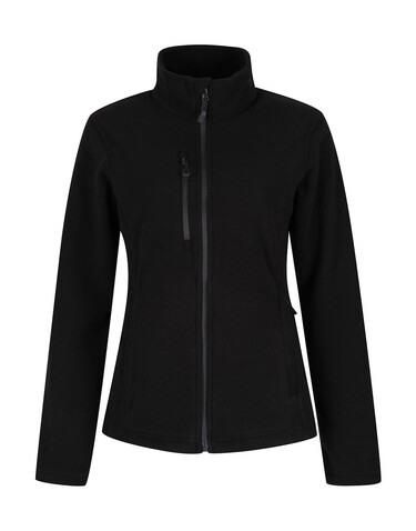 Regatta Women`s Honestly Made Recycled Full Zip Fleece, Black, 10 (36) bedrucken, Art.-Nr. 955171013