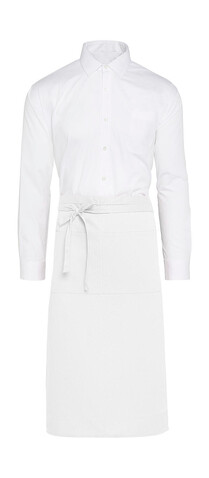 SG ACCESSORIES - BISTRO ROME - Medium Length Bistro Apron with Pocket, White, One Size bedrucken, Art.-Nr. 957590000 SG ACCESSORIES - BISTRO ROME - Medium Length Bistro Apron with Pocket, White, One Size bedrucken, Art.-Nr. 957590000