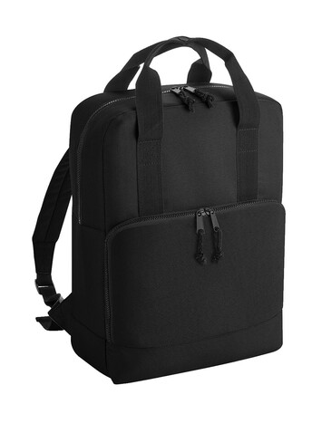 Bag Base Recycled Twin Handle Cooler Backpack, Black, One Size bedrucken, Art.-Nr. 958291010 Bag Base Recycled Twin Handle Cooler Backpack, Black, One Size bedrucken, Art.-Nr. 958291010