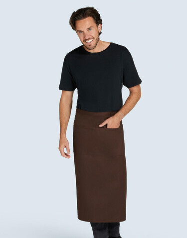 SG ACCESSORIES - BISTRO ROME - Recycled Bistro Apron with Pocket, White, One Size bedrucken, Art.-Nr. 958590000