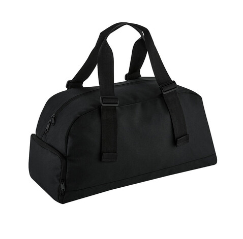 Bag Base Recycled Essentials Holdall, Black, One Size bedrucken, Art.-Nr. 962291010 Bag Base Recycled Essentials Holdall, Black, One Size bedrucken, Art.-Nr. 962291010