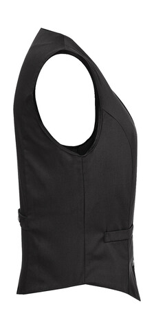 Karlowsky Ladies` Waistcoat Lena, Black, 34 (XS) bedrucken, Art.-Nr. 963671010