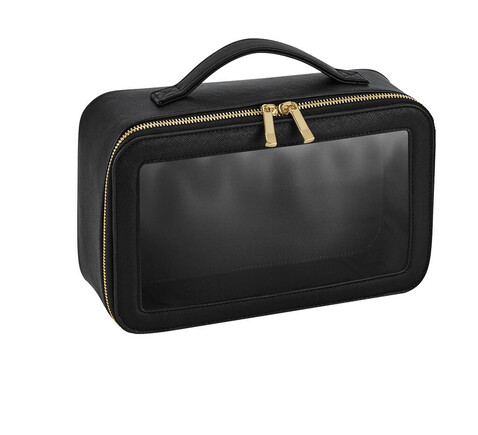 Bag Base Boutique Clear Travel Case, Black, One Size bedrucken, Art.-Nr. 984291010
