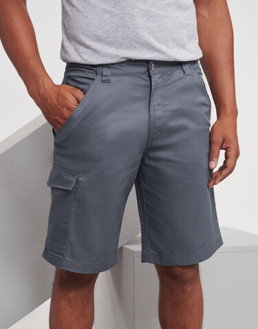 Russell Europe Twill Workwear Shorts, Black, 46" (117cm) bedrucken, Art.-Nr. 991001010